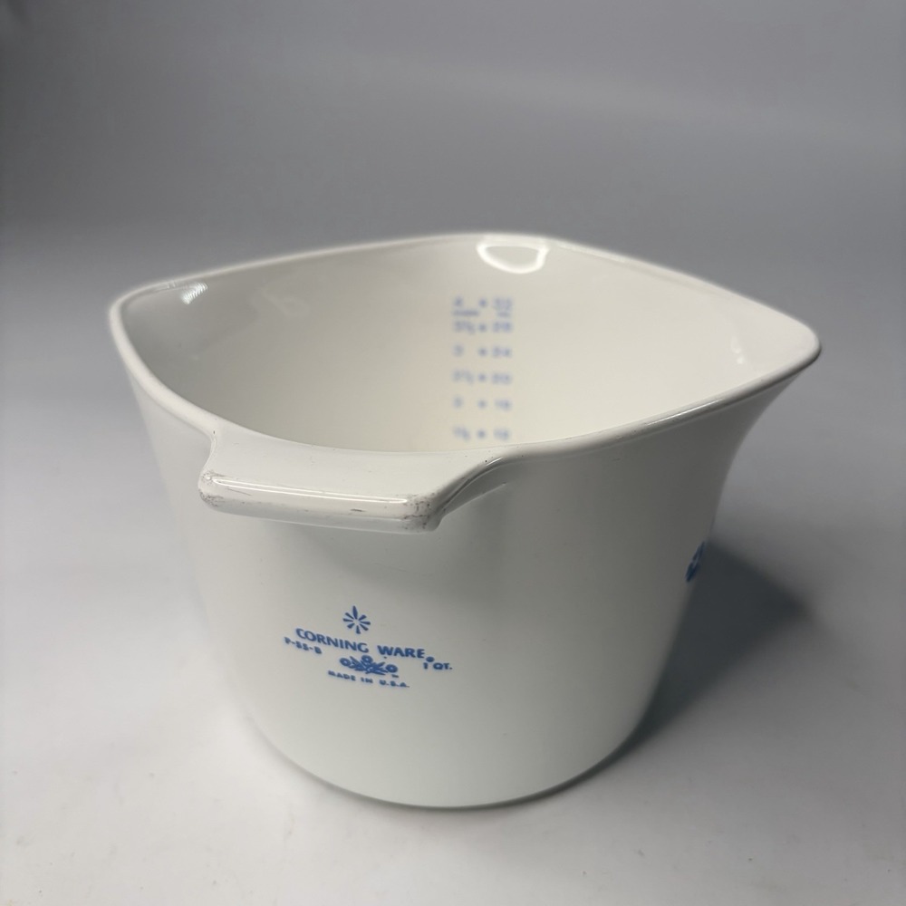 Corning Ware Cornflower Blue 4 Cup/ 1 Qt Sauce Maker ( No Lid )